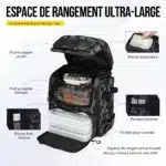 Sac à dos de pêche 50L avec supports – Image 9