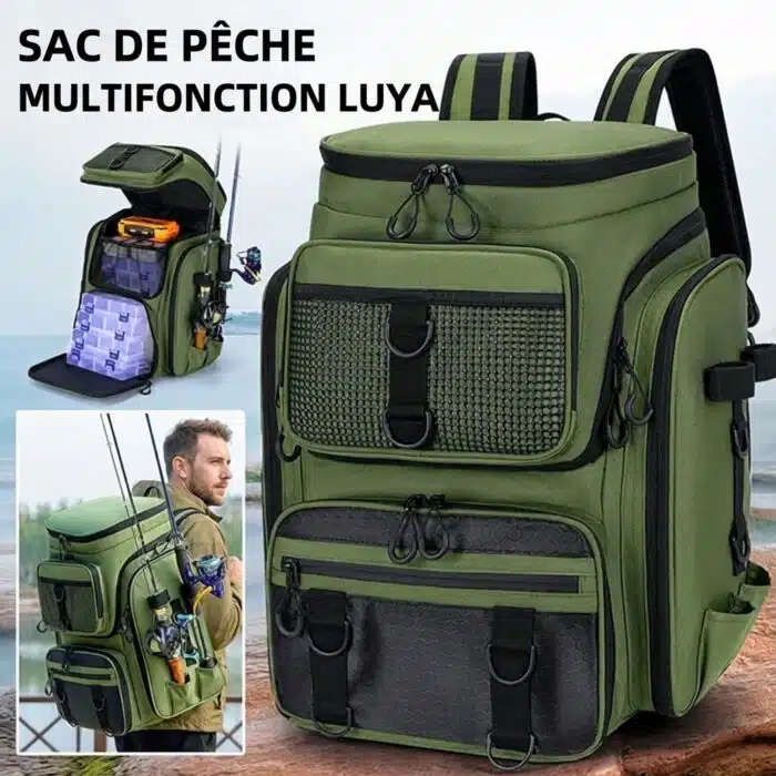 Sac à dos de pêche 50L avec supports – Image 2