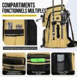 Sac à dos de pêche 50L avec supports – Image 7