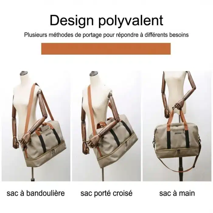 Sac de sport de voyage à bandoulière – Image 3