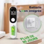 Thermometre frontale rechargeable infrarouge numérique – Image 2