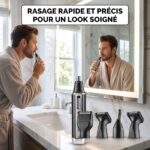 Tondeuse à Barbe et Nez rechargeable 4 en 1 pour homme – Image 7
