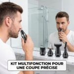 Tondeuse à Barbe et Nez rechargeable 4 en 1 pour homme – Image 5