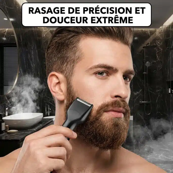 Tondeuse à Barbe et Nez rechargeable 4 en 1 pour homme – Image 9