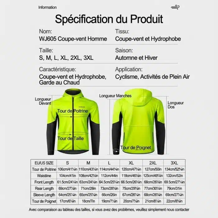 Veste de Cyclisme chaude doublure polaire – Image 4