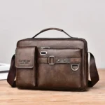 Sac d'épaule retro messager étanche pour homme