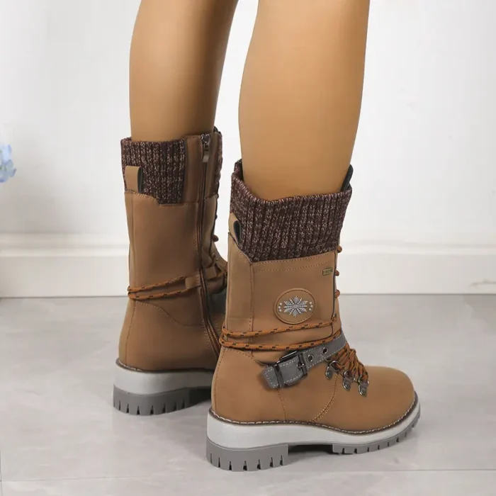 Chaussures Montantes chaudes mi-mollet pour femmes