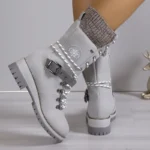 Chaussures Montantes chaudes mi-mollet pour femmes