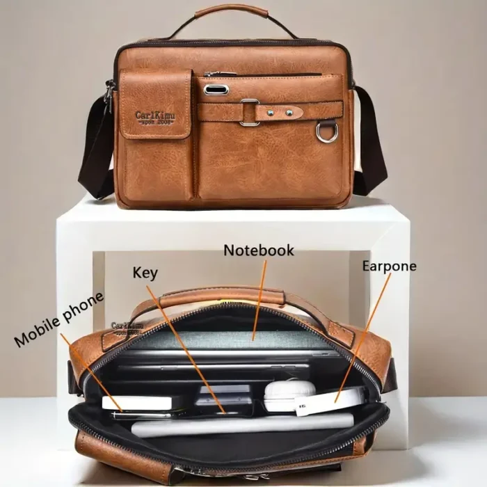 Sac d'épaule retro messager étanche pour homme