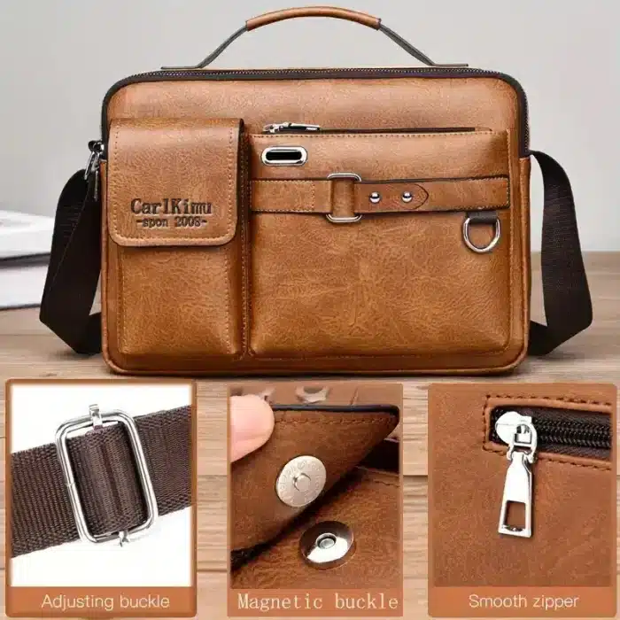 Sac d'épaule retro messager étanche pour homme