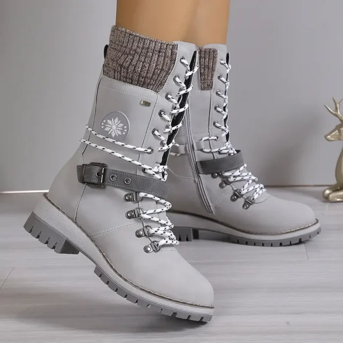 Chaussures Montantes chaudes mi-mollet pour femmes