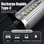 Lampe de Poche LED puissante étanche rechargeable – Image 14