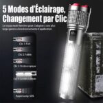 Lampe de Poche LED puissante étanche rechargeable – Image 6