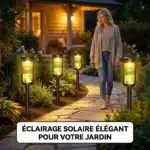 Luces LED solares de reloj de arena para jardines - Imagen 8