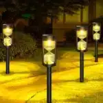 Lumières solaire LED de chemin sablier pour jardin