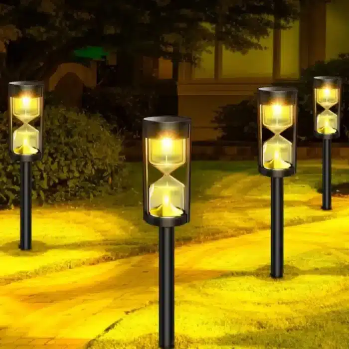 Lumières solaire LED de chemin sablier pour jardin