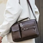 Sac d'épaule retro messager étanche pour homme