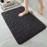 Tapis salle de bain galets absorbant antidérapant