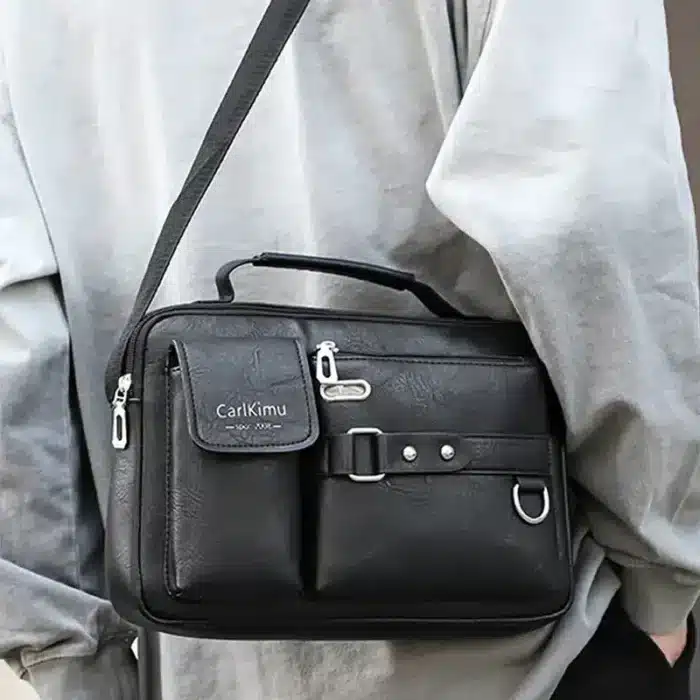 Sac d'épaule retro messager étanche pour homme