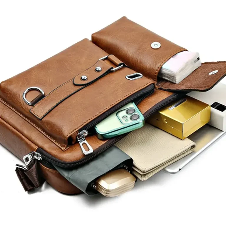 Sac d'épaule retro messager étanche pour homme