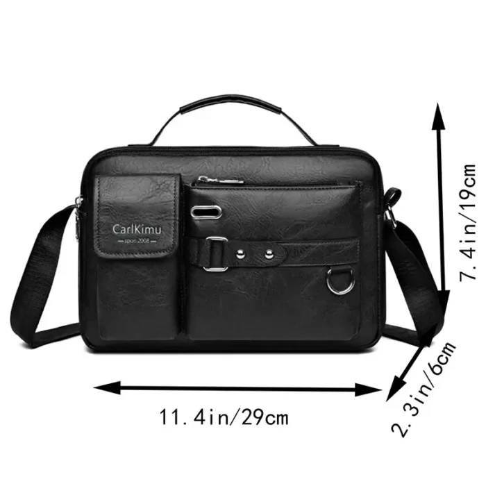 Sac d'épaule retro messager étanche pour homme