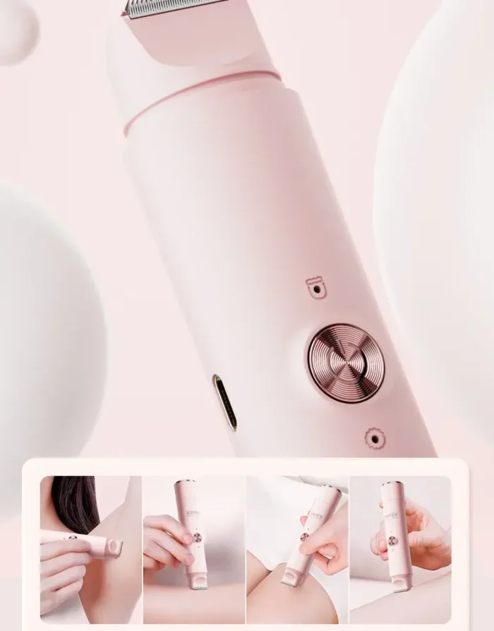 Epilateur electrique rechargeable double tête pour femmes USB