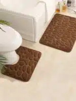 Tapis salle de bain galets absorbant antidérapant