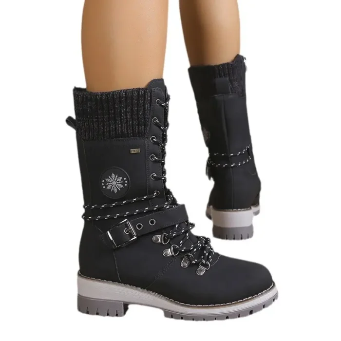 Chaussures Montantes chaudes mi-mollet pour femmes