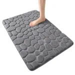 Tapis salle de bain galets absorbant antidérapant