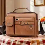 Sac d'épaule retro messager étanche pour homme