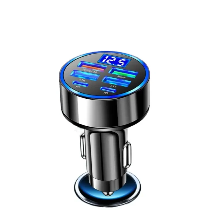 Chargeur Rapide USB Allume-Cigare intelligent 6 ports