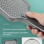 Pommeau de douche reglable haute pression