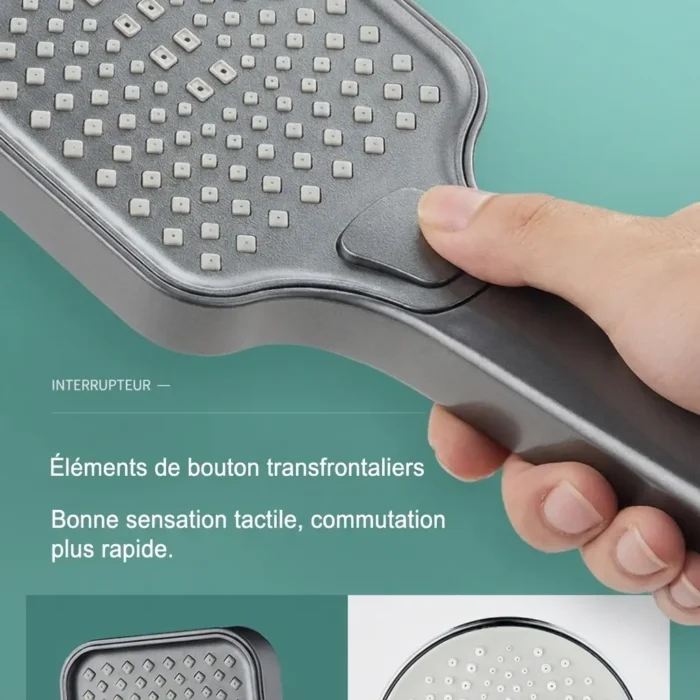 Pommeau de douche reglable haute pression