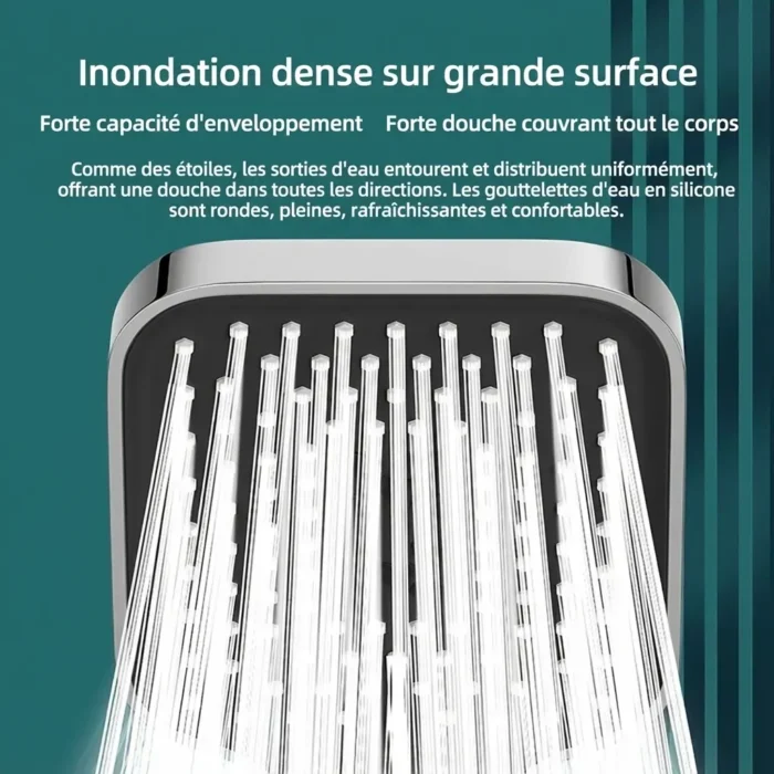 Pommeau de douche reglable haute pression
