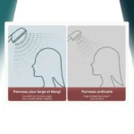 Pommeau de douche reglable haute pression