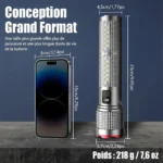 Lampe de Poche LED puissante étanche rechargeable