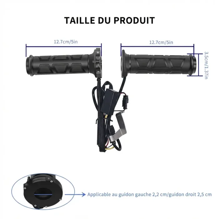 Poignées Chauffantes Mooto Scooter 12v