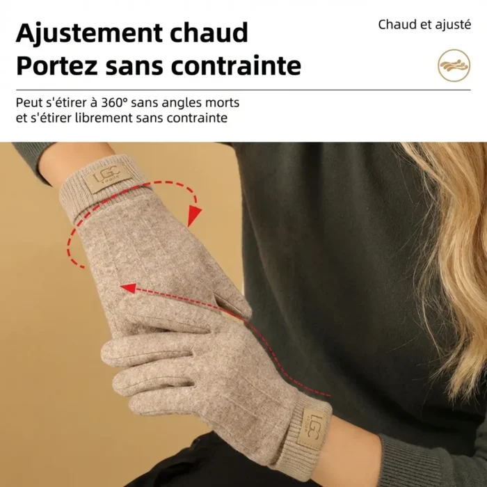 Gants d'hiver en Cachemire chauds