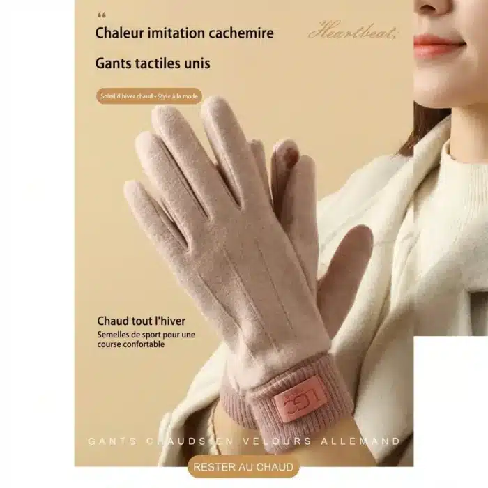 Gants d'hiver en Cachemire chauds