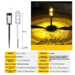 Luces LED solares de reloj de arena para jardines - Imagen 5