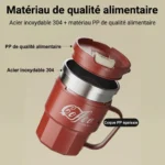Taza de café portátil con aislamiento antiquemaduras - Imagen 8