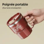 Taza de café portátil con aislamiento antiquemaduras - Imagen 7