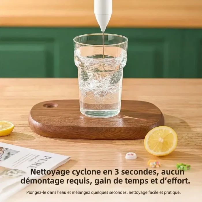 Mousseur à lait sans fil électrique rechargeable USB