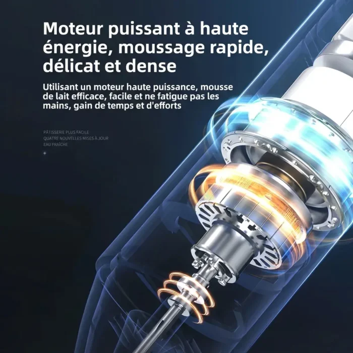 Mousseur à lait sans fil électrique rechargeable USB