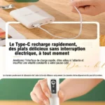 Mousseur à lait sans fil électrique rechargeable USB