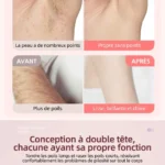 Depiladora eléctrica recargable de doble cabezal para mujeres USB - Imagen 4