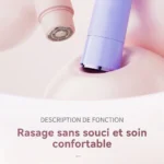 Depiladora eléctrica recargable de doble cabezal para mujeres USB - Imagen 2