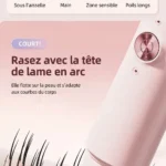 Epilateur electrique rechargeable double tête pour femmes USB