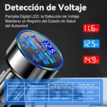 Cargador rápido de mechero USB inteligente de 6 puertos - Imagen 9