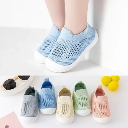 Chaussures respirantes pour bébés antidérapantes sans lacets